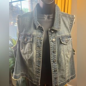 Ashley Stewart Denim Vest